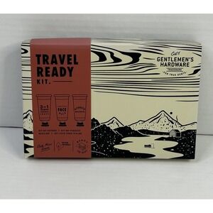 Gentlemens Hardware Travel Ready Kit Vegan Friendly Toiletries Oak Moss Gift Set